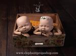 Cajon vintage gemelar | 8987 | Atrezzo infantil diferente para tus sesiones