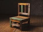 Silla vintage colores  | 11024 | Atrezzo infantil diferente para tus sesiones