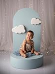 Panel smash cake nubes iluminadas | 13989 | Atrezzo infantil diferente para tus sesiones