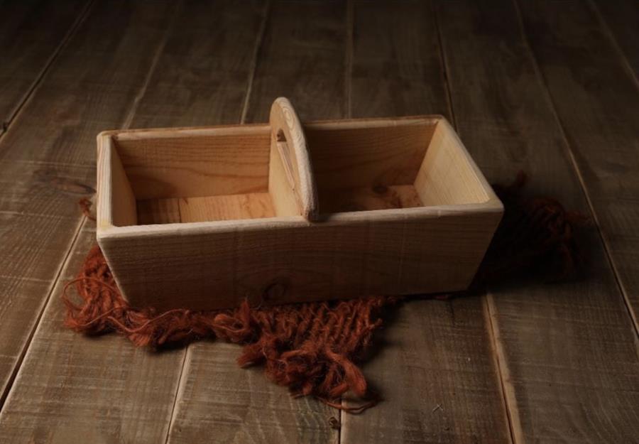 cesta gemelar madera | 12581 | Atrezzo infantil diferente para tus sesiones