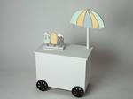 carrito  helados + sombrilla + helados | 13370 | Atrezzo infantil diferente para tus sesiones