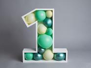 Numero hueco para Globos MADERA | 12755 | Atrezzo diferente para tus sesiones
