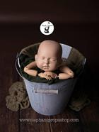 Cubo  envejecido | 4474 | Atrezzo infantil diferente para tus sesiones