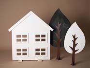 Set casa + 2 arboles reversibles | 13764 | Atrezzo infantil diferente para tus sesiones