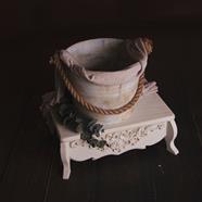 Set soporte labrado vintage | 9227 | Atrezzo infantil diferente para tus sesiones