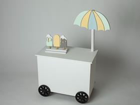 carrito  helados + sombrilla + helados | 13370 | Atrezzo diferente para tus sesiones