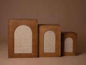Pack cubo posado mimbre | 13871 | Atrezzo diferente para tus sesiones