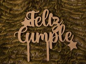 Topper feliz cumple | 12830 | Atrezzo diferente para tus sesiones