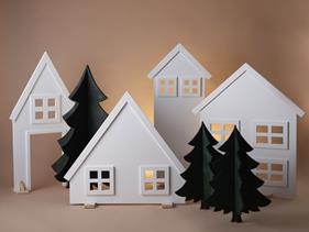 Set casas + Arboles | 13763 | Atrezzo diferente para tus sesiones