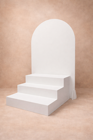 Escalera 3 peldaños + panel trasero reversible | 14397 | Atrezzo diferente para tus sesiones