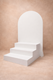 Escalera 3 peldaños + panel trasero reversible | 14397 | Atrezzo diferente para tus sesiones